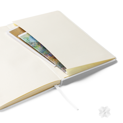 ’Anticipate’ With Red Flower - Hardcover Notebook Journals