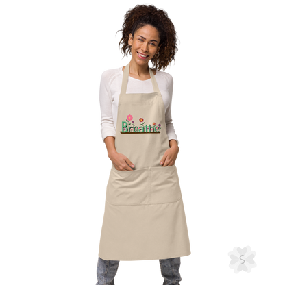 ’Breathe’ With Flowers - Organic Cotton Apron