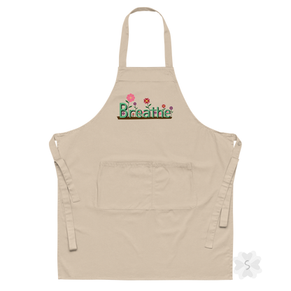 ’Breathe’ With Flowers - Organic Cotton Apron