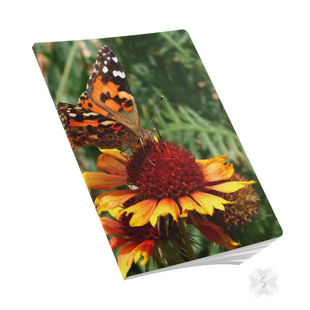 Butterfly & Flower Softcover Journal 100 Pages (50 Sheets) Journals