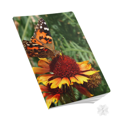 Butterfly & Flower Softcover Journal 100 Pages (50 Sheets) Journals