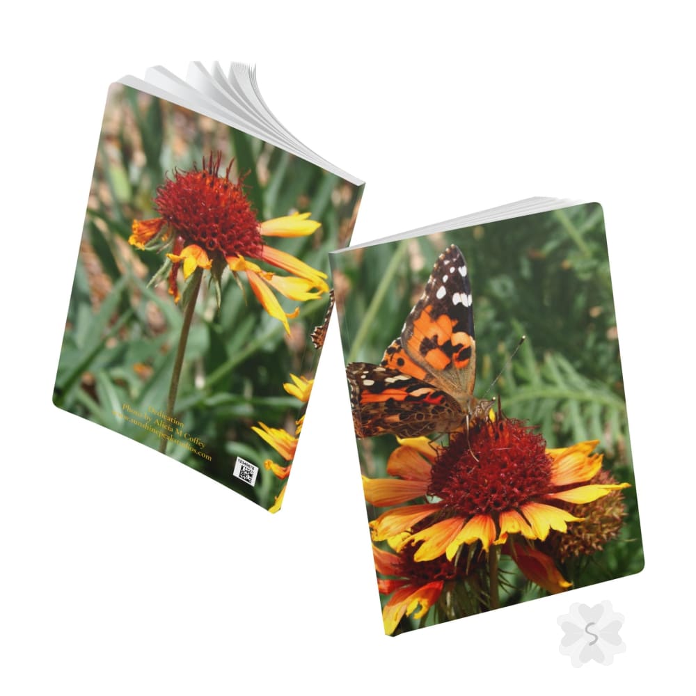 Butterfly & Flower Softcover Journal Journals