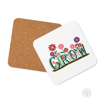 ’Grow’ With Flowers - Square Coaster 3.74 X