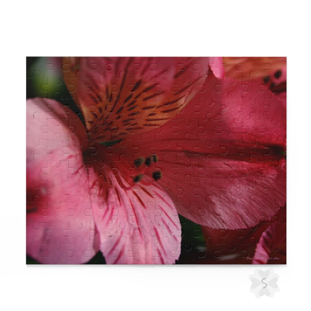 Pink Floral Puzzle - 2 Piece Options 10’’ × 8’’ (120 Pcs)