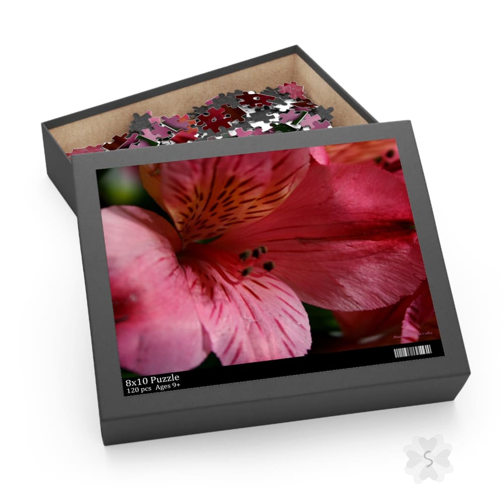 Pink Floral Puzzle - 2 Piece Options