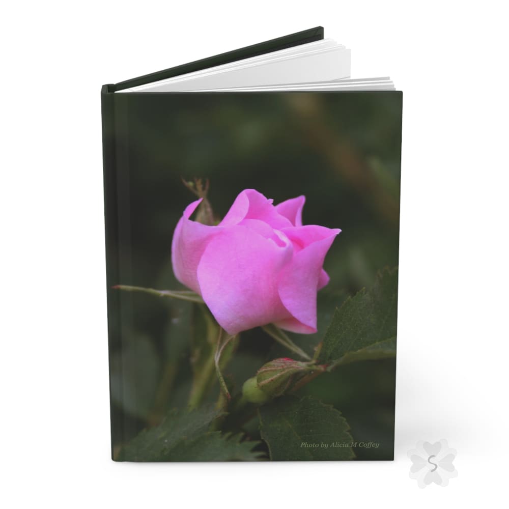 Pink Rose Hardcover Journal Journals