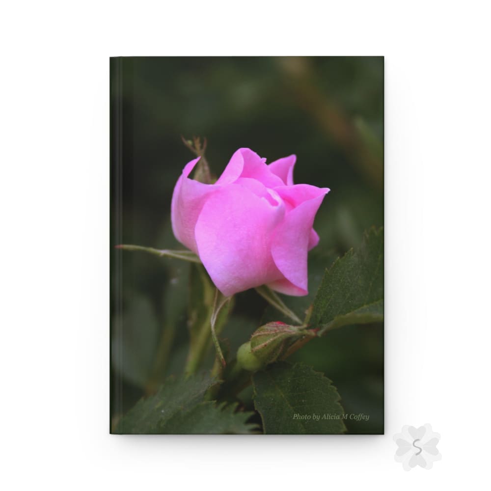 Pink Rose Hardcover Journal Journals