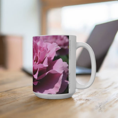 Pink Rose Mug - 15Oz