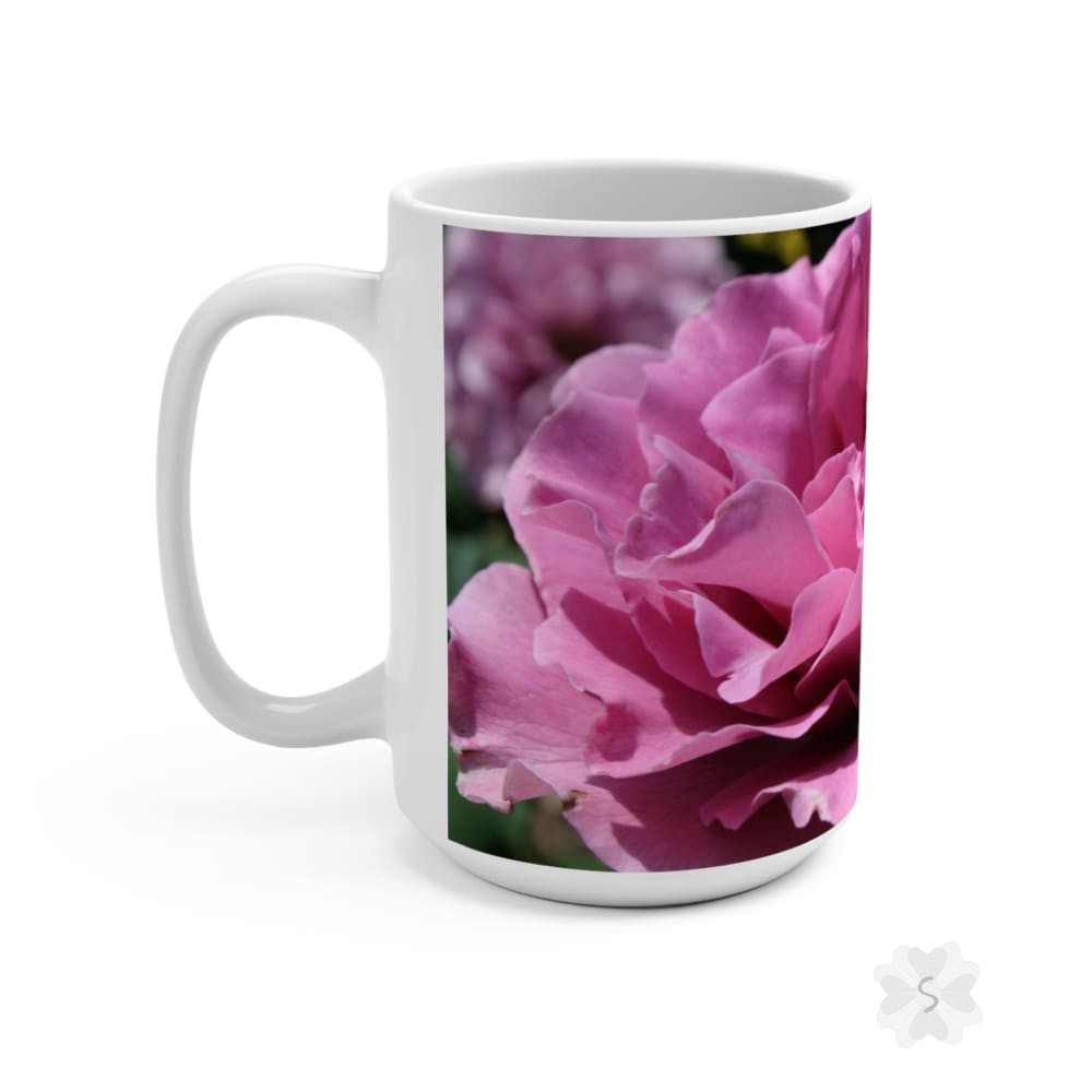 Pink Rose Mug - 15Oz