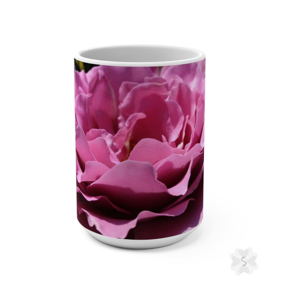 Pink Rose Mug - 15Oz