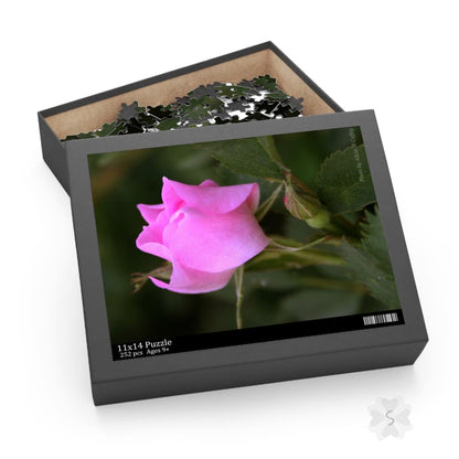 Pink Rose Puzzle - 2 Piece Options