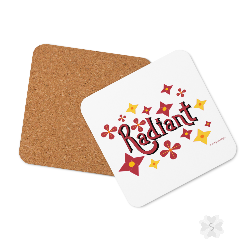 ’Radiant’ With Stars And Flowers - Coaster