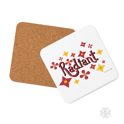 ’Radiant’ With Stars And Flowers - Coaster