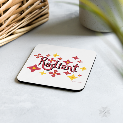 ’Radiant’ With Stars And Flowers - Coaster