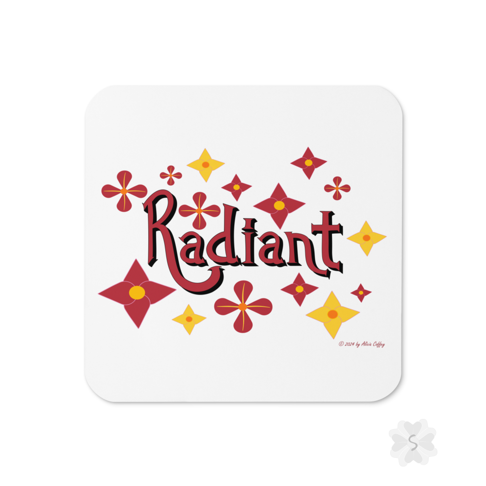 ’Radiant’ With Stars And Flowers - Coaster