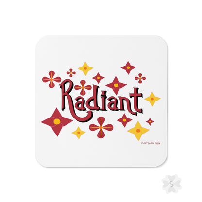 ’Radiant’ With Stars And Flowers - Coaster