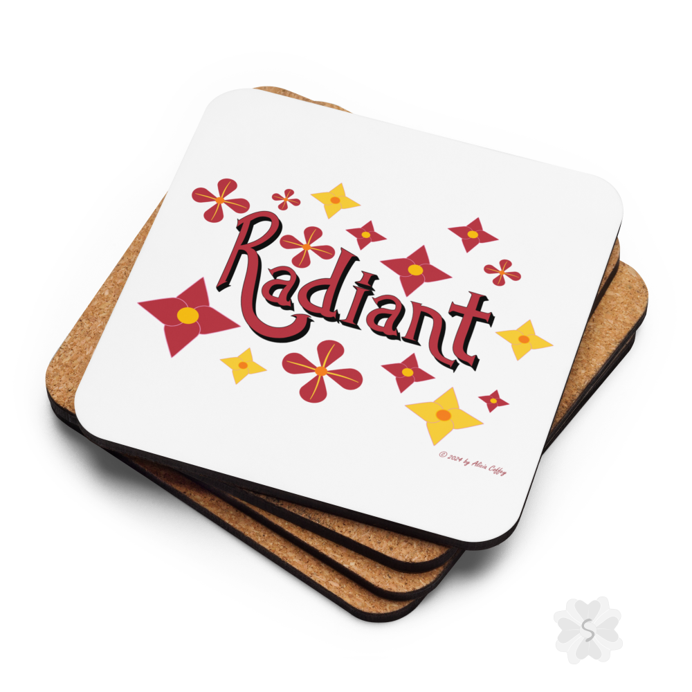 ’Radiant’ With Stars And Flowers - Coaster