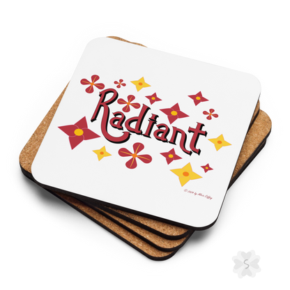 ’Radiant’ With Stars And Flowers - Coaster