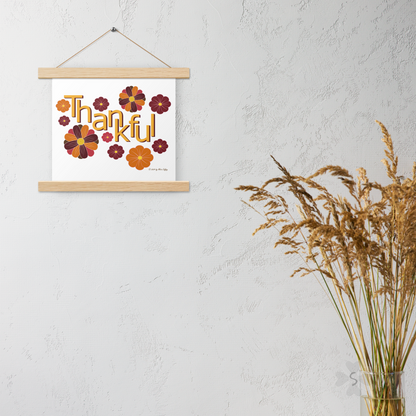 ’Thankful’ With Fall Flowers - Poster Hangers 10 X