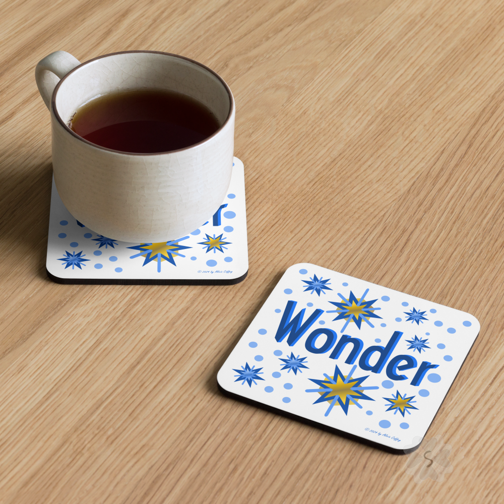 ’Wonder’ With Stars - Square Coaster