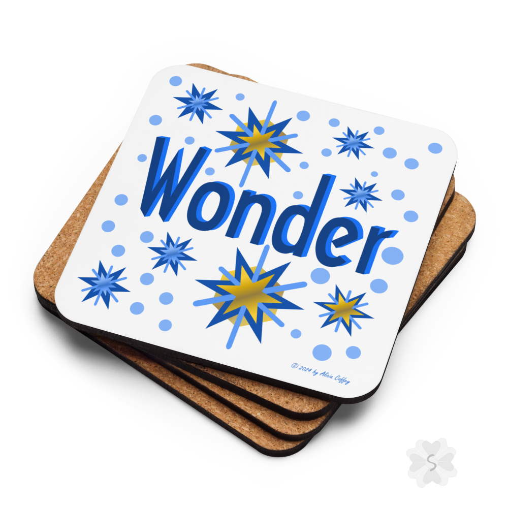 ’Wonder’ With Stars - Square Coaster