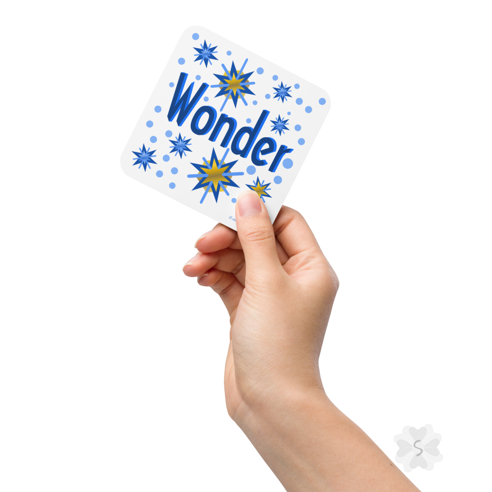 ’Wonder’ With Stars - Square Coaster