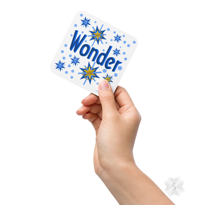 ’Wonder’ With Stars - Square Coaster