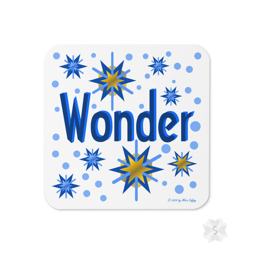 ’Wonder’ With Stars - Square Coaster