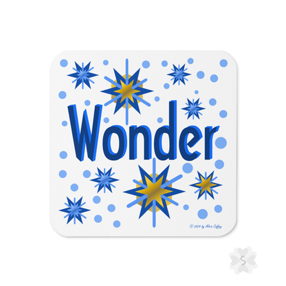 ’Wonder’ With Stars - Square Coaster